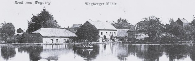 Gruß aus Wegberg mit Mühlenteich und Wegberger Mühle