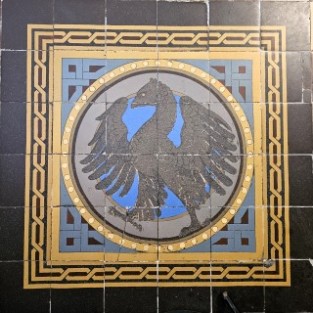 St. Michaelkerk in Schalkwijk, V&B-Mosaik "Adler", Foto: Hermann-Josef Heinen 2025