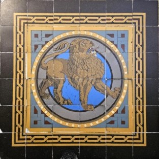 V&B-Mosaik "Löwe", Foto: Hermann-Josef Heinen