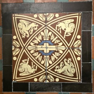 St. Michaelkerk in Schalkwijk, V&B-Mosaik "Georg", Foto: Hermann-Josef Heinen 2025
