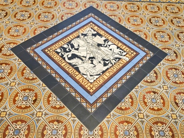 Basiliek van de Heilige Kruisverheffing in Raalte, NL, V&B Mosaik "St. Georg", Foto: Hermann-Josef Heinen 2025