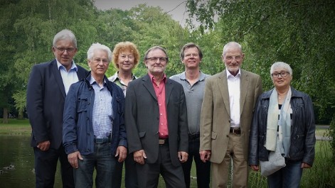 Vorstand Historischer Verein Wegberg e.V. Kontinuität nicht nur im Bild, auch in der Arbeit des Historischen Vereins Wegberg: Das Team des alten und neuen Vorstands